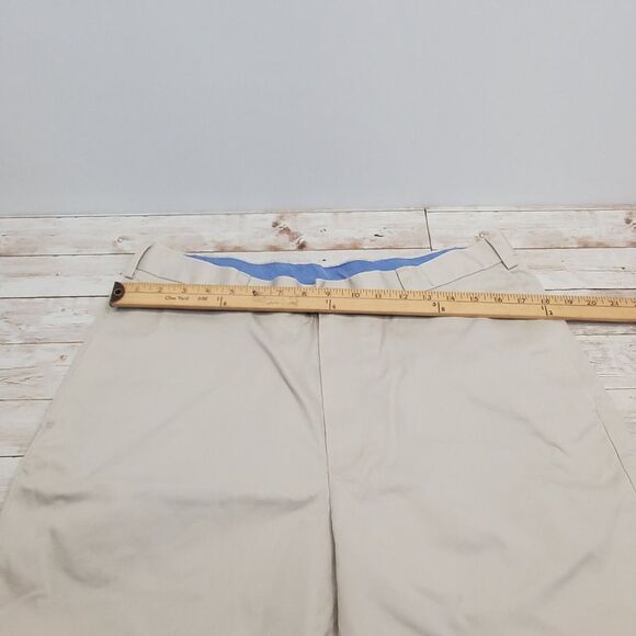 Brooks Brothers‎ Shorts Sz 35 Tan 346 Advantage Chino Khaki Flat Front Zip GREAT - Picture 5 of 5